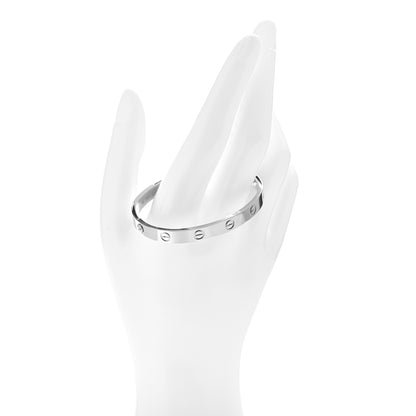 Cartier 18K White Gold LOVE Bracelet 16 2 of 5