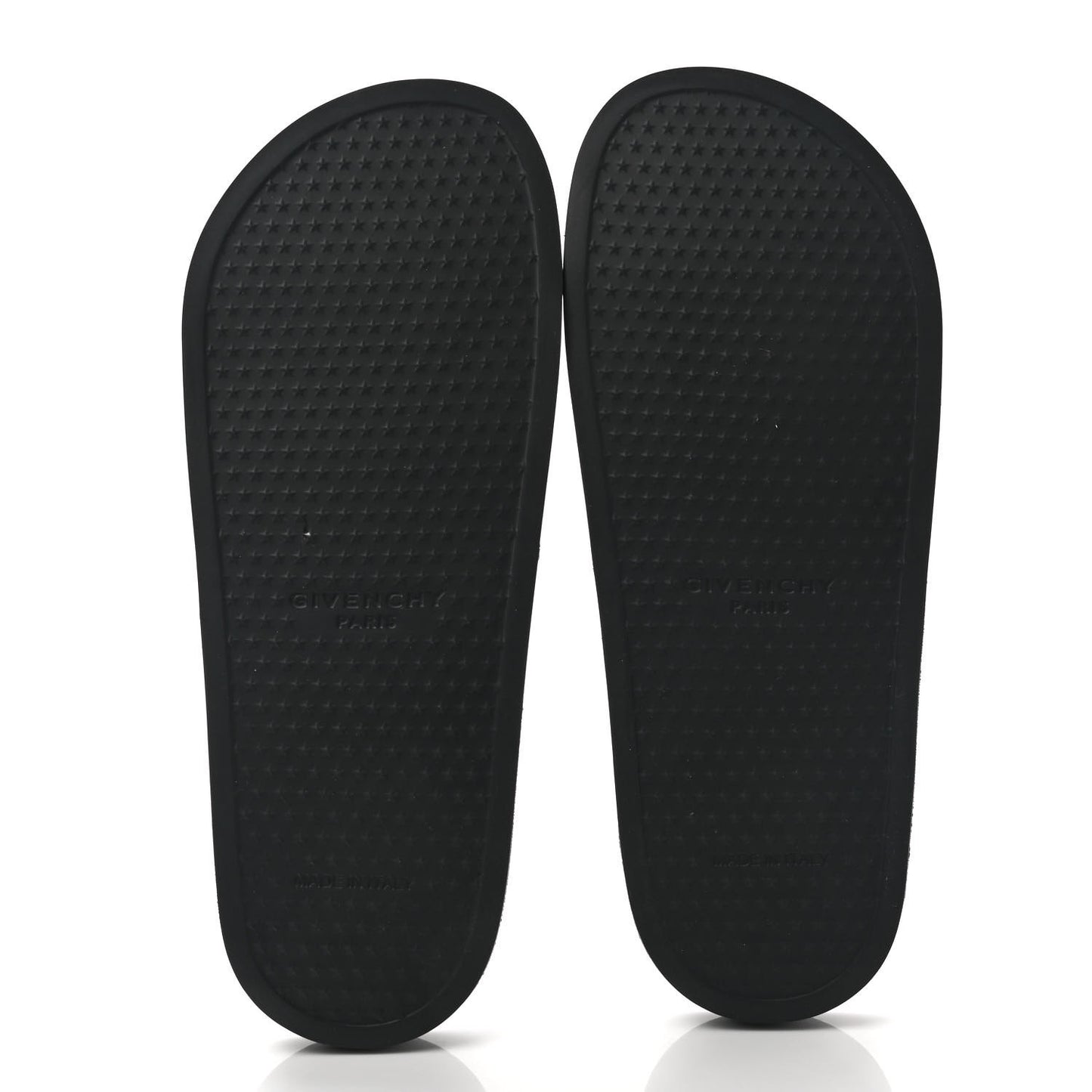 Rubber Logo Pool Slide Sandals 10 Black
