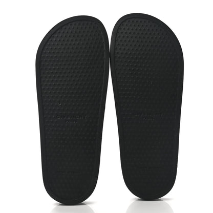 Givenchy Rubber Logo Pool Slide Sandals 10 Black 5 of 7