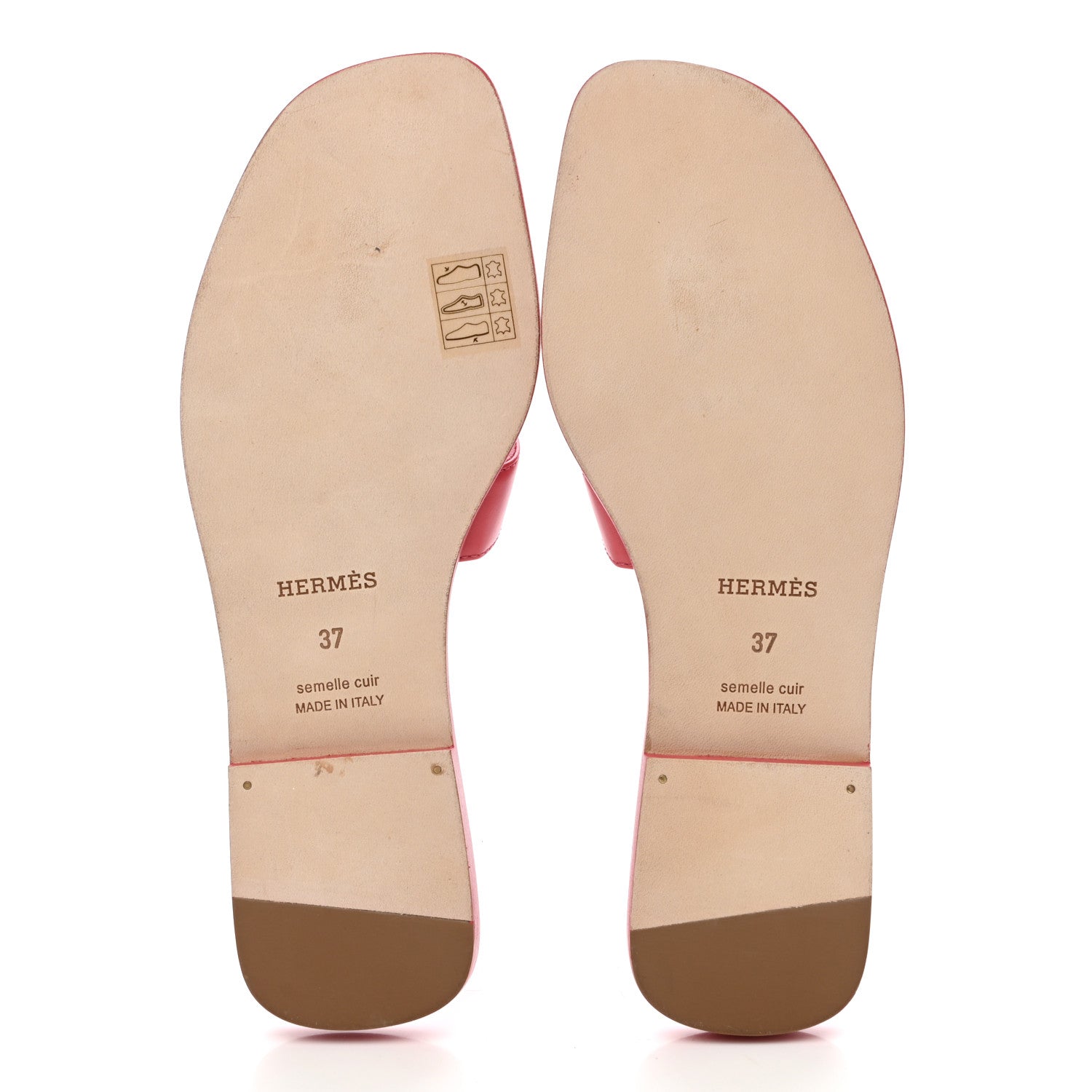 Hermes Epsom Oran Sandals 37 Rouge Azalee 5 of 10