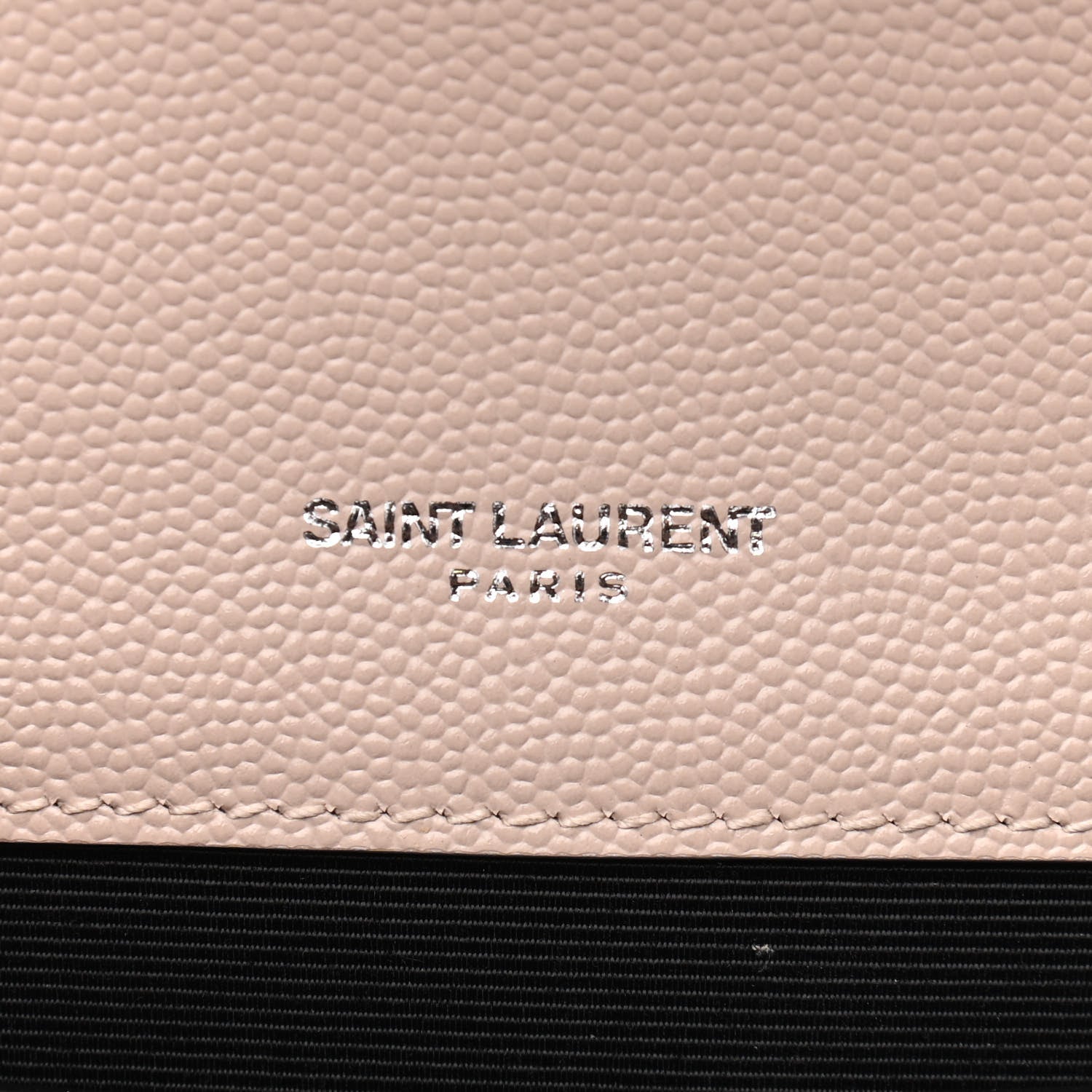 Saint Laurent Grain De Poudre Textured Mixed Matelasse Medium Triquilt Monogram Satchel Marble Pink 6 of 14