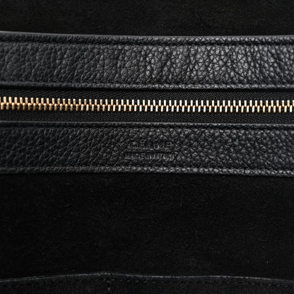 Celine Soft Grained Calfskin Medium Belt Cabas Phantom Black 6 of 12
