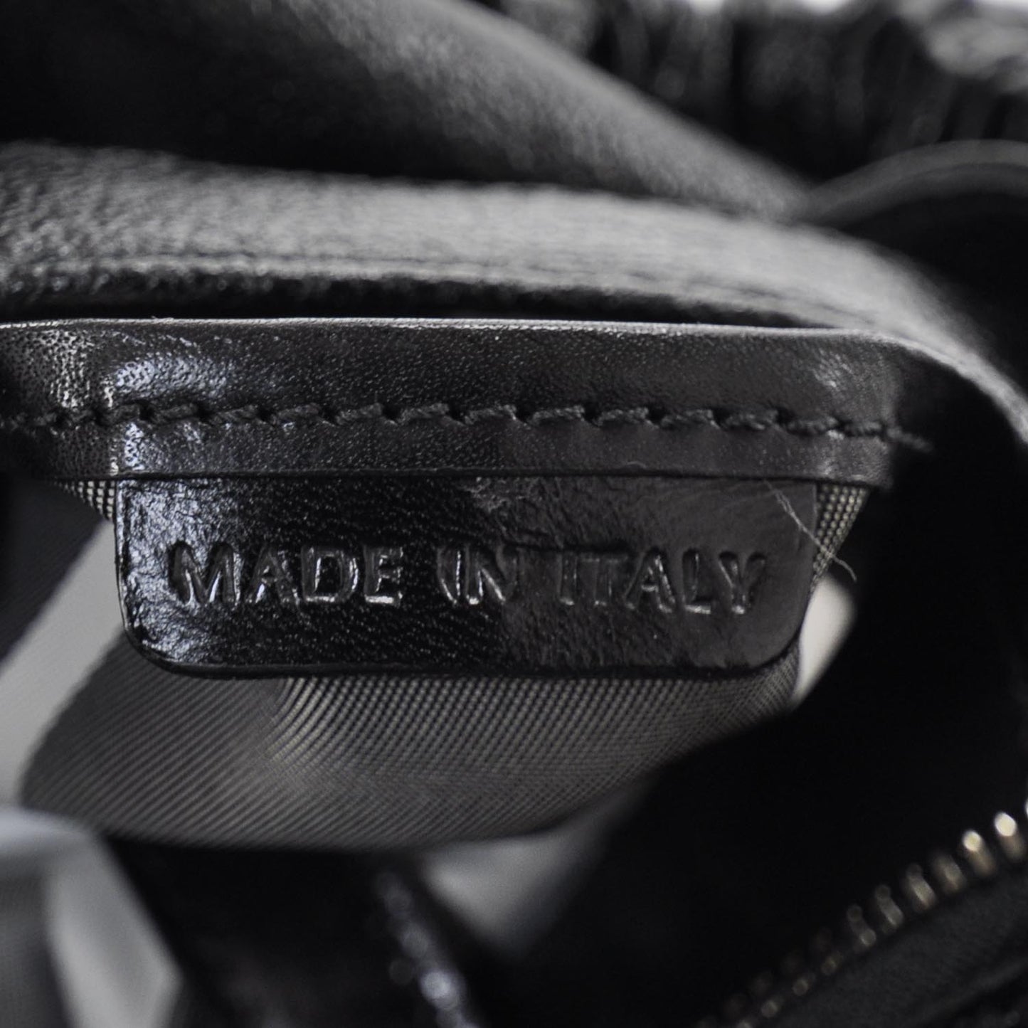 Prorsum Leather Warrior Hobo Black