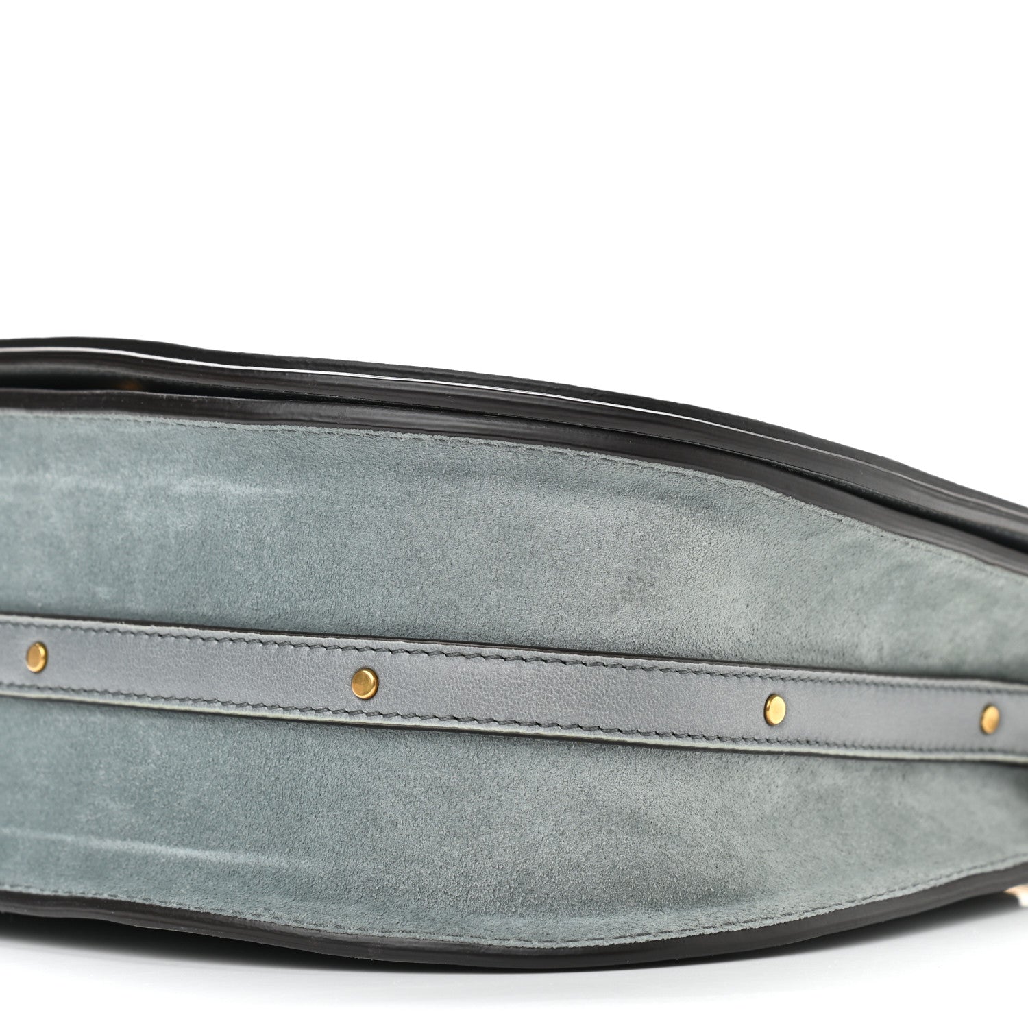 Chloe Calfskin Suede Medium Nile Bracelet Bag Cloudy Blue 10 of 10