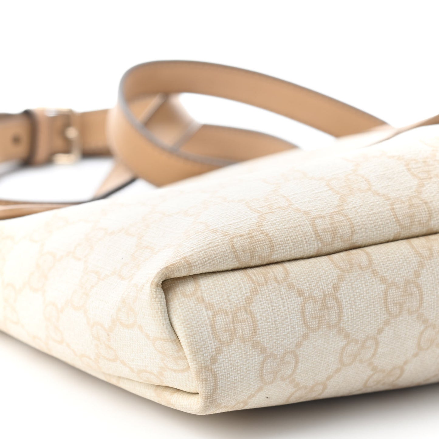 GG Plus Monogram Small Flap Messenger Bag White