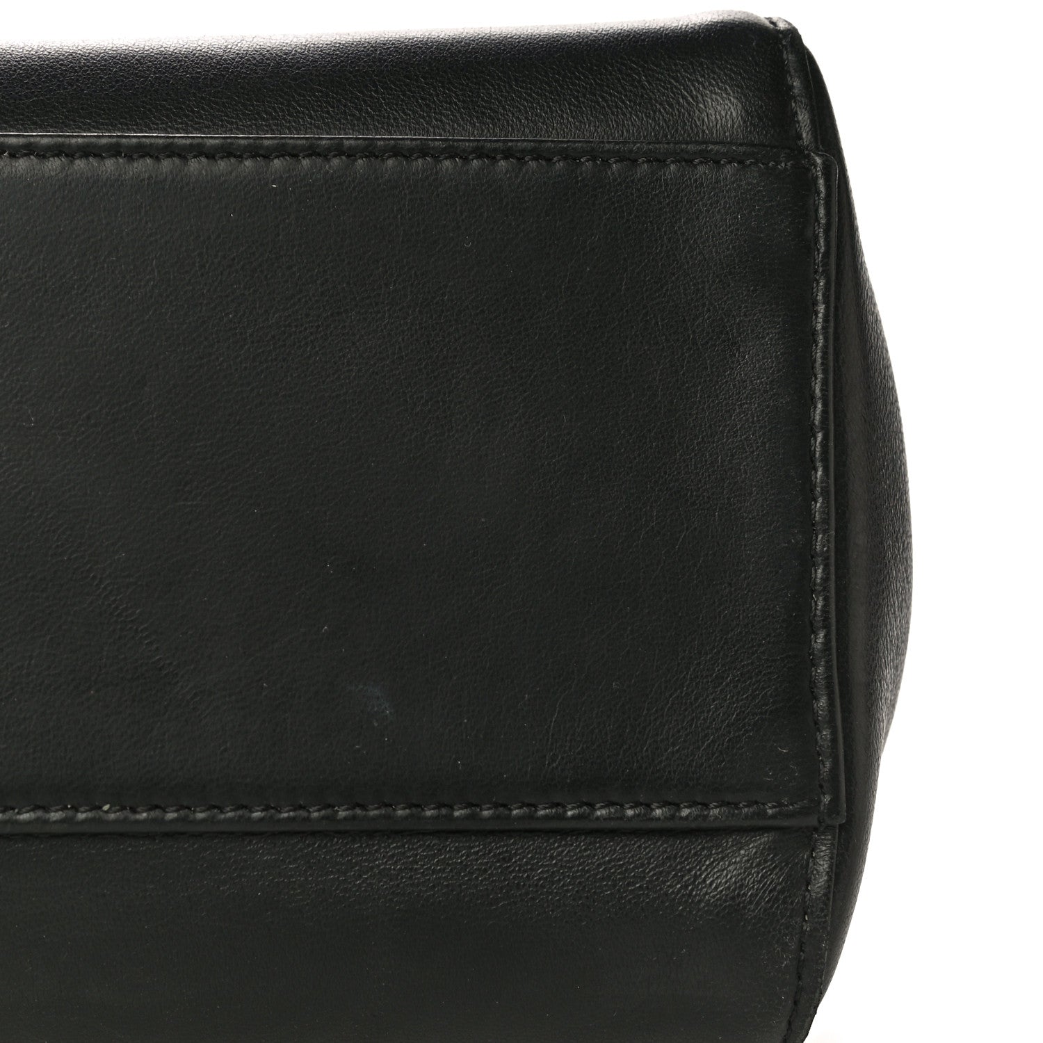 Fendi Nappa Mini Peekaboo Iconic Satchel Black 21 of 26