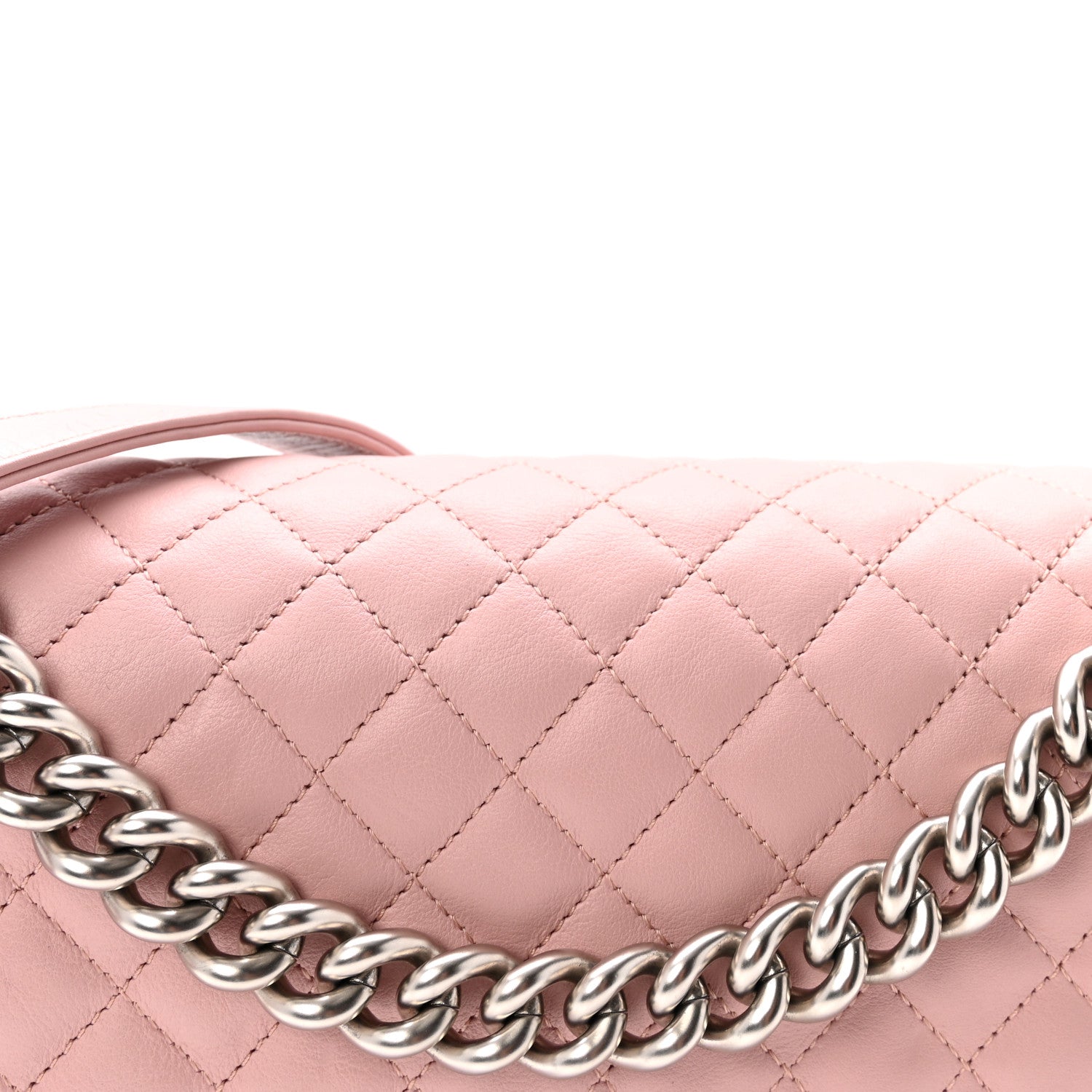 Chanel Calfskin Quilted Medium Boy Flap Light Pink 8 of 10