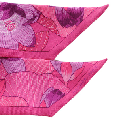 Hermes Silk Fleurs de Lotus Twilly 3 of 5