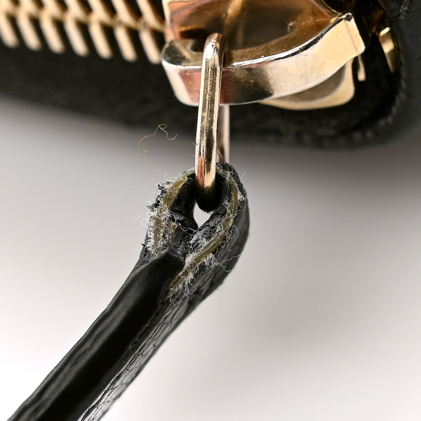 Caviar Quilted Large Zip Around Organizer Wallet Black