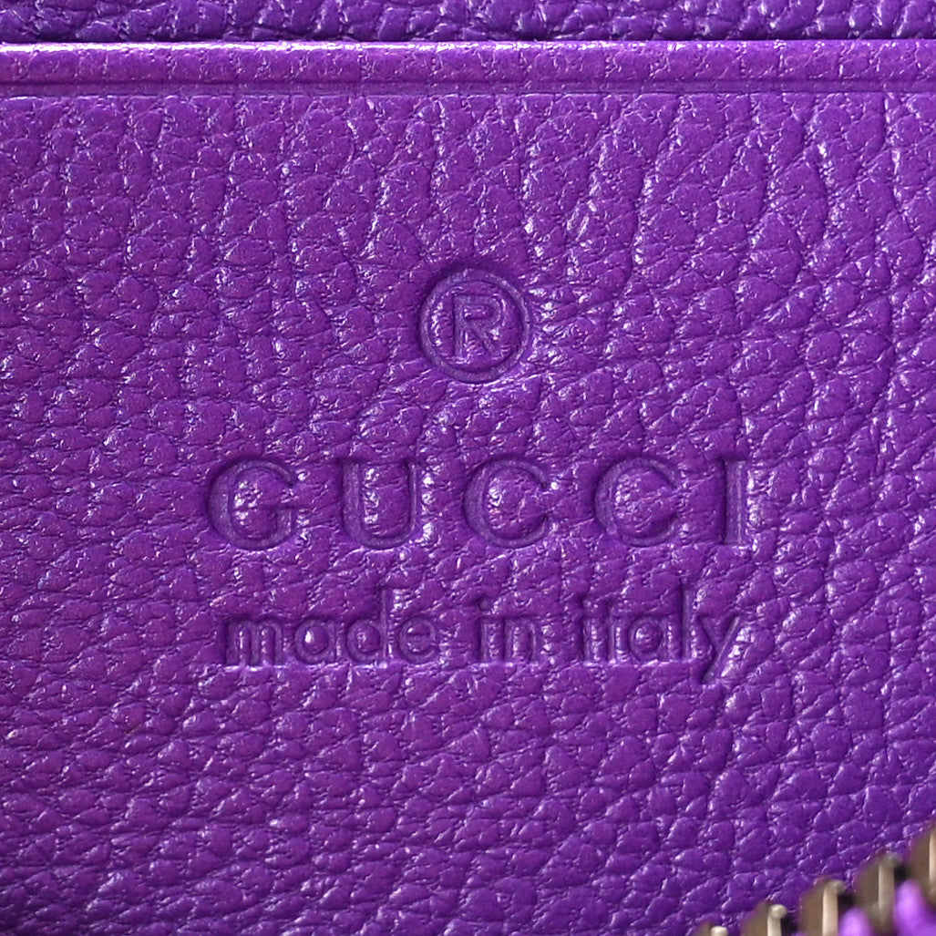 Goatskin Small Aphrodite Shoulder Bag Shine Purple