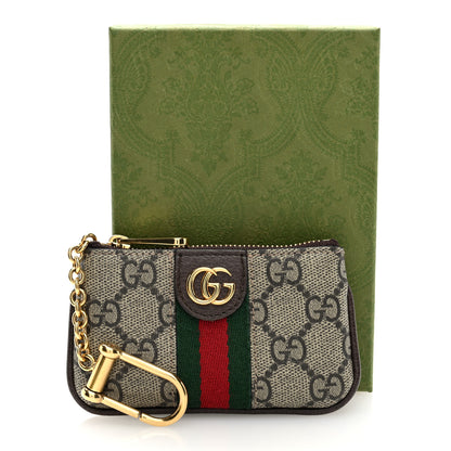 Gucci GG Supreme Monogram Web Ophidia Key Case Beige New Acero 7 of 7