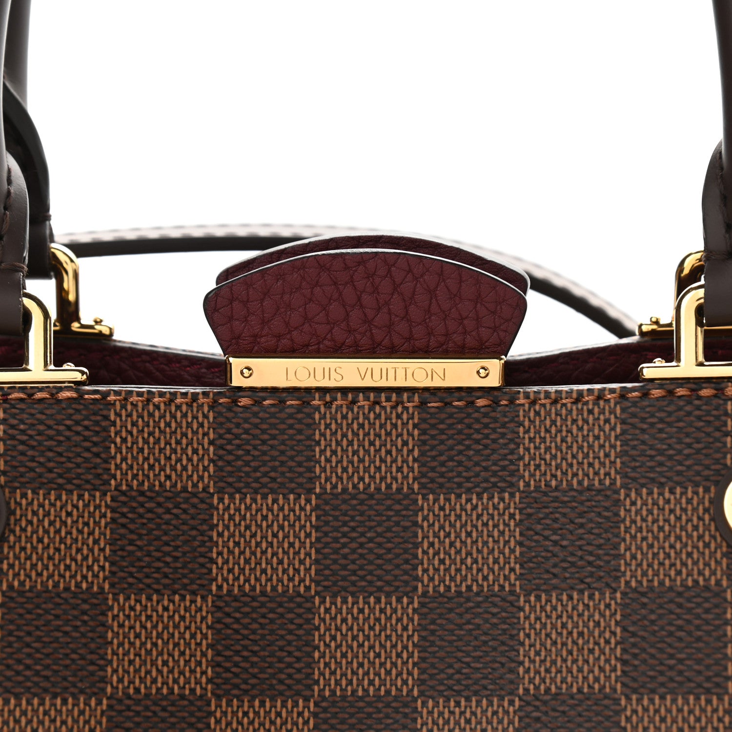 Louis Vuitton Damier Ebene Cuir Taurillon Brittany Bordeaux 6 of 8