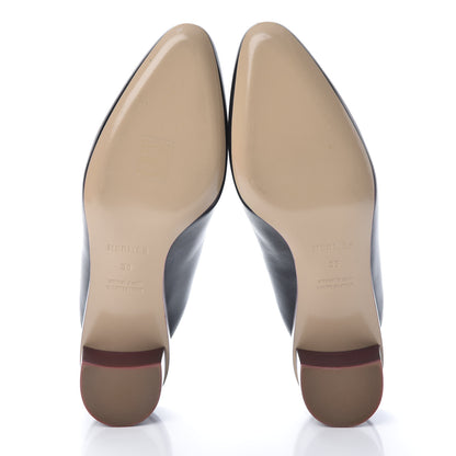 Hermes Calfskin Reveuse Mules 38 Black 5 of 12