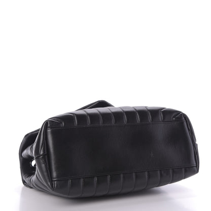 Saint Laurent Calfskin Y Quilted Monogram Medium Loulou Chain Satchel Black 4 of 9