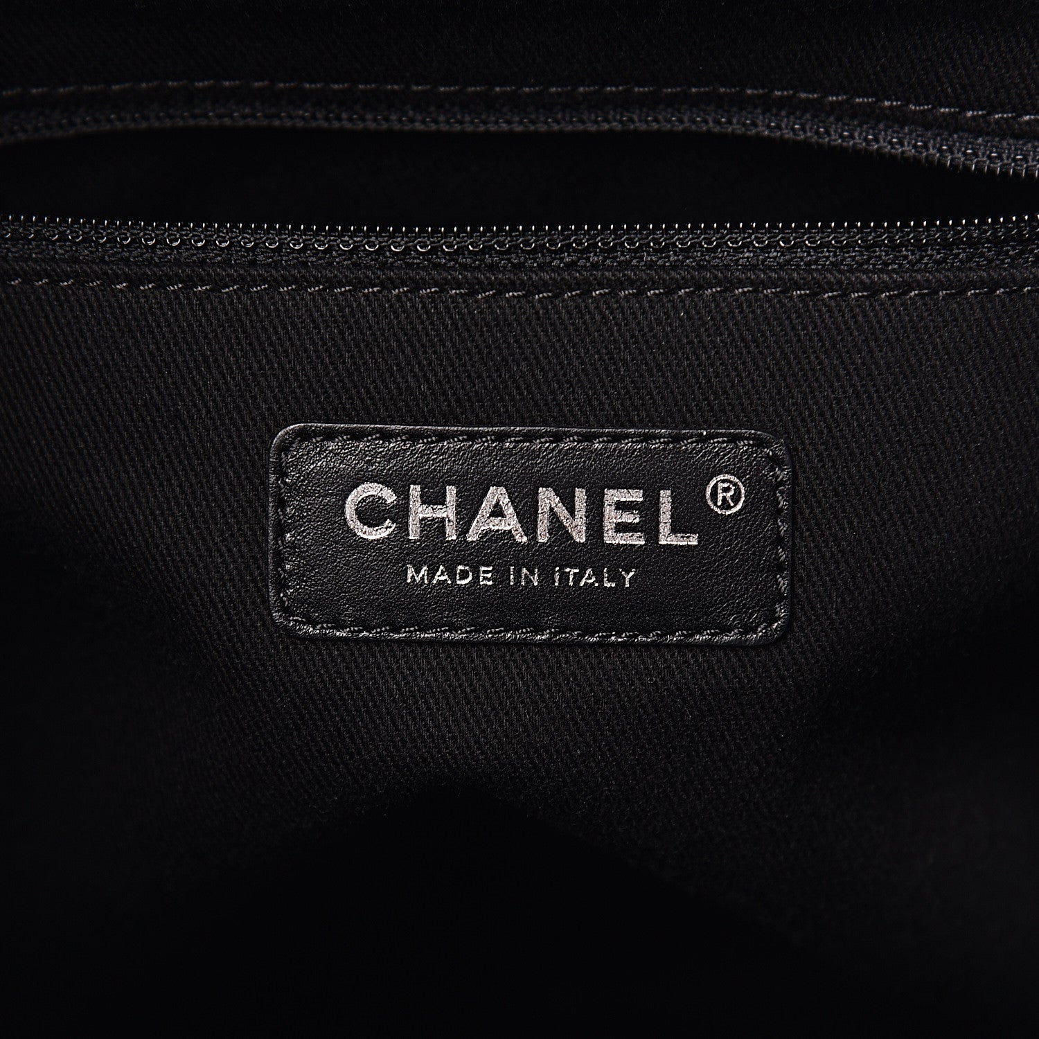 Chanel Caviar Quilted Medium CC Bucket Bag Dark Blue 6 of 10