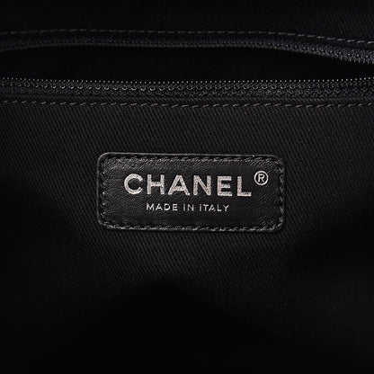 Chanel Caviar Quilted Medium CC Bucket Bag Dark Blue 6 of 10