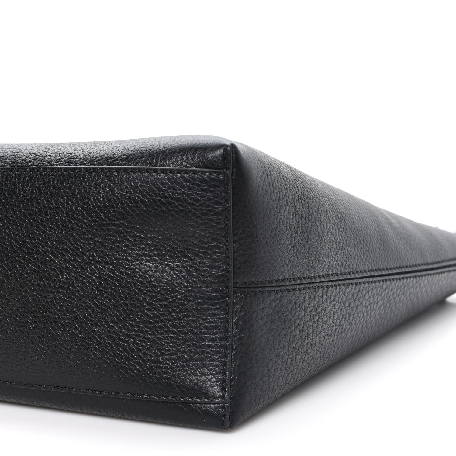 Valentino Garavani Grained Calfskin Rockstud Shoulder Tote Black 9 of 10