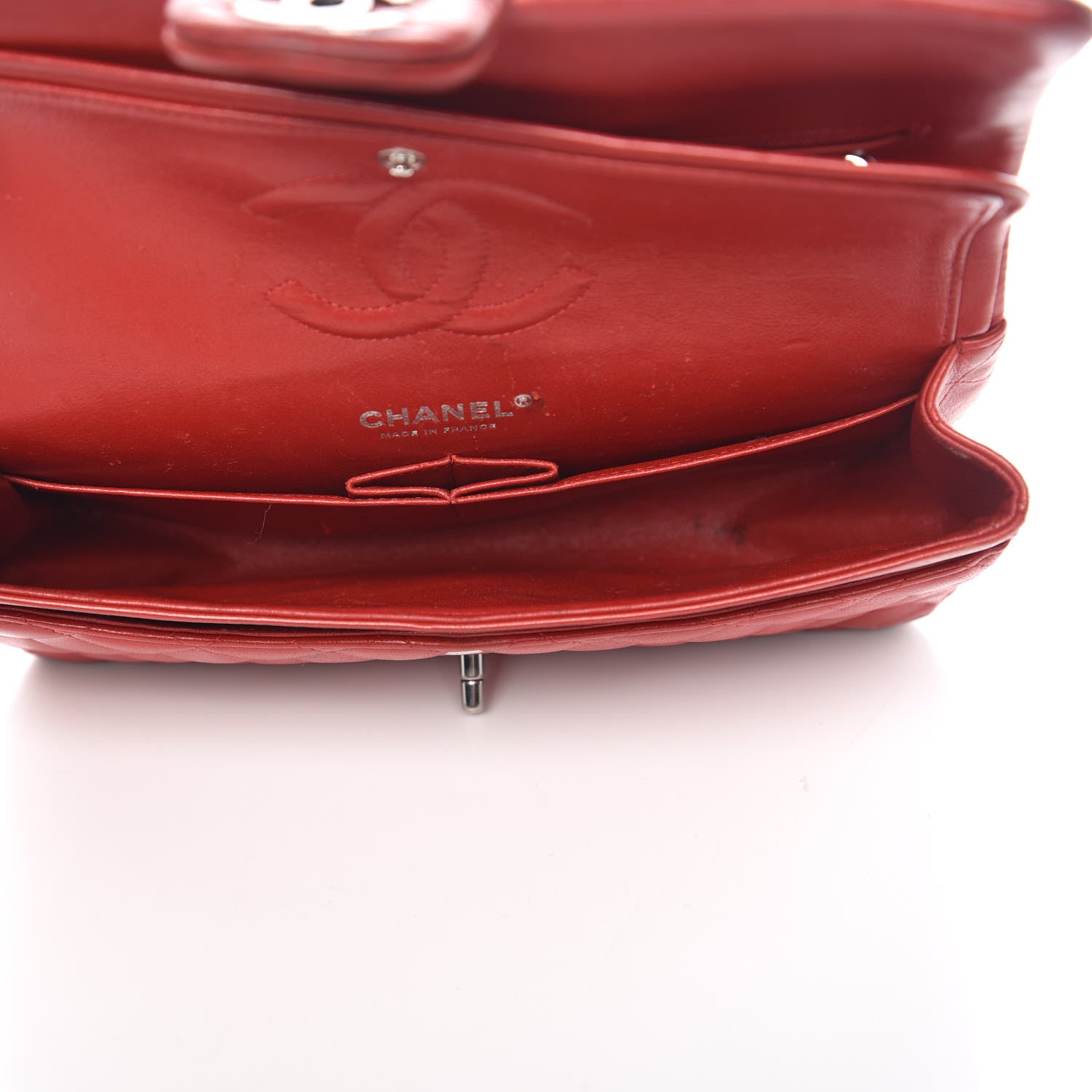 Chanel Lambskin Quilted Medium Double Flap Red 5 of 22