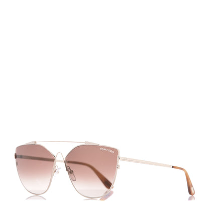 Tom Ford Jacquelyn 02 Aviator Sunglasses TF563 Rose Gold 1 of 8