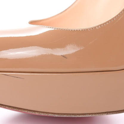 Christian Louboutin Patent Bianca 140 Pumps 39 Nude 9 of 13