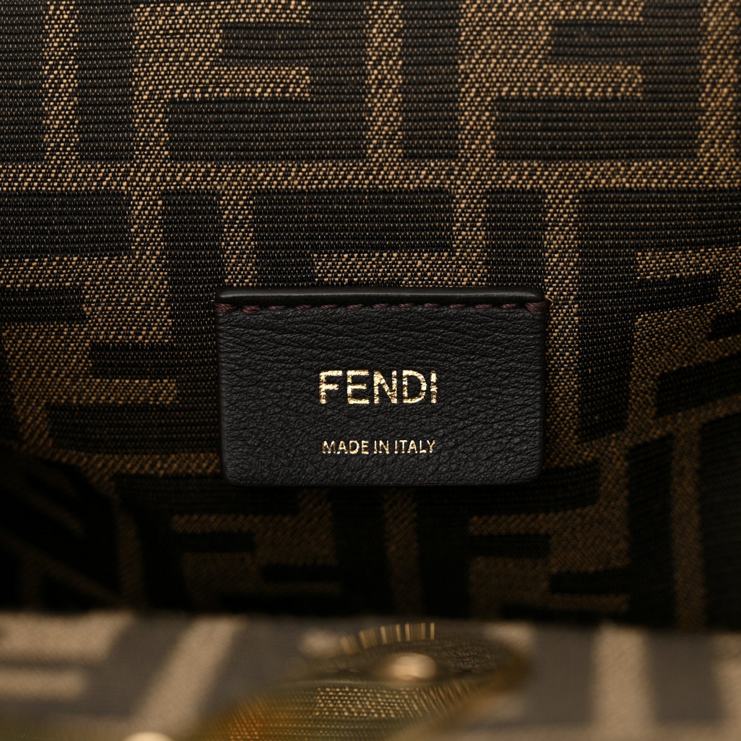 Fendi Denim Karligraphy Embroidered Medium Fendi First Blue 6 of 10