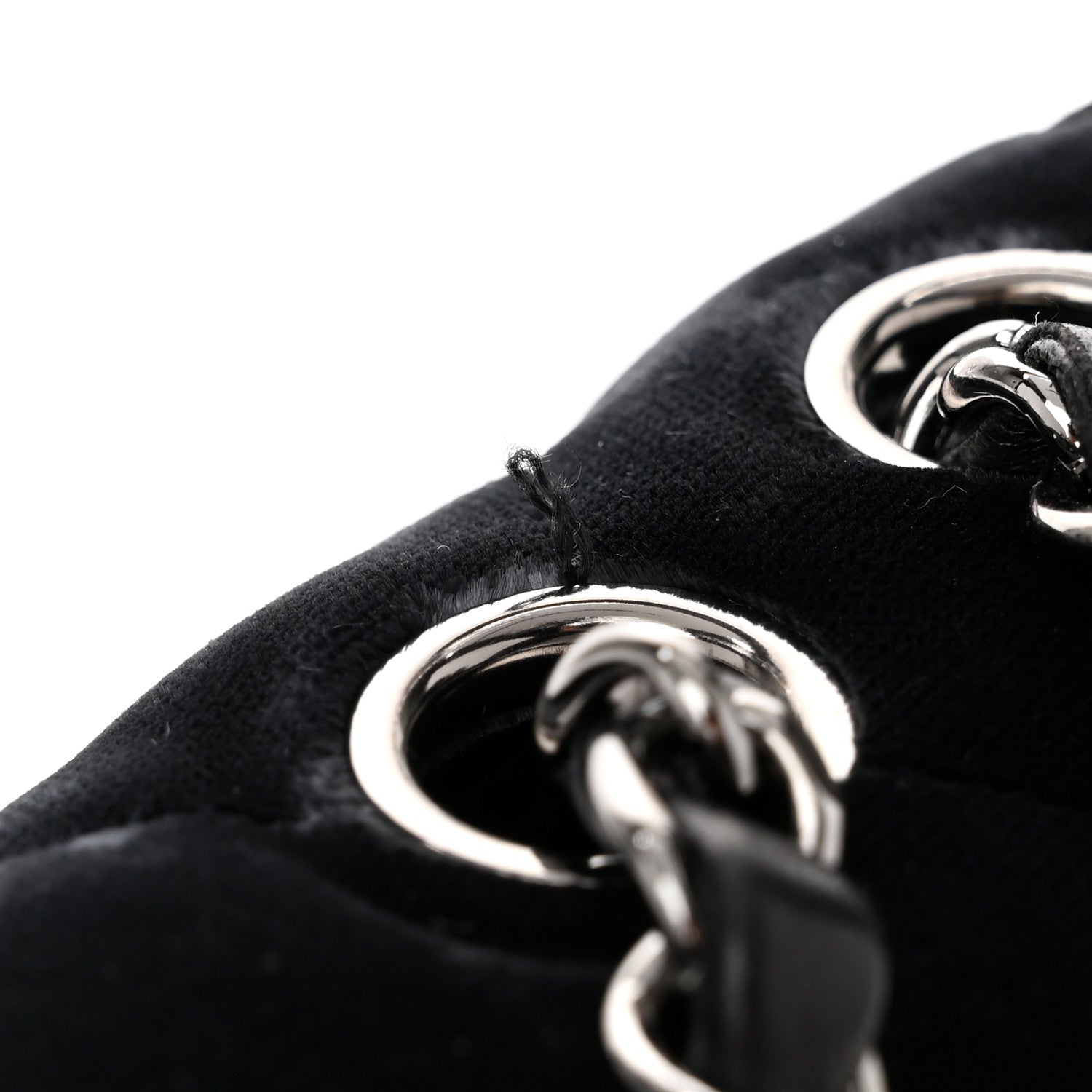 Chanel Velvet Quilted East West Flap Black 11 of 11
