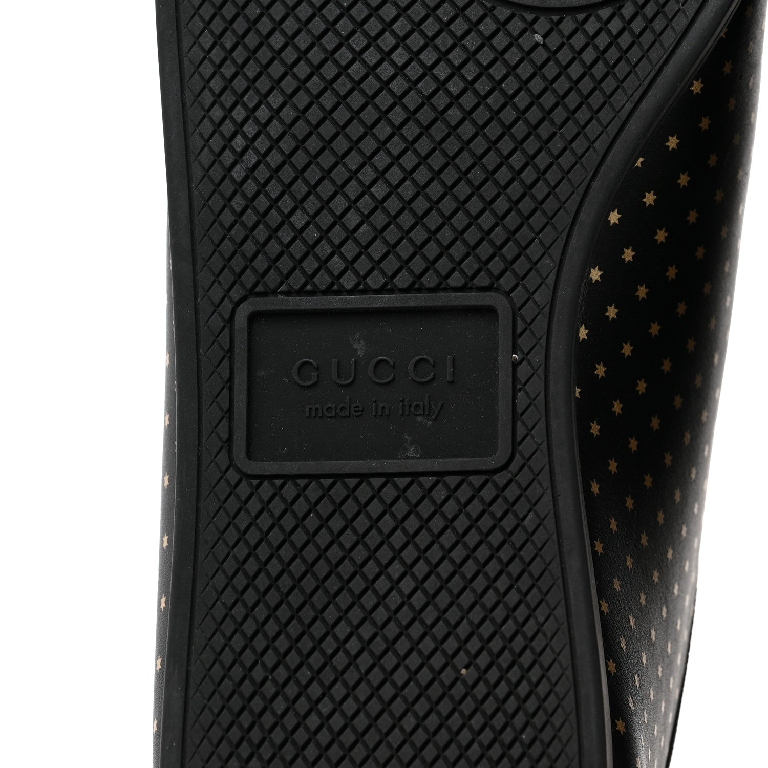 Gucci X SEGA Calfskin GUCCY Stars Mens Falacer Sneakers 9 Black 7 of 9