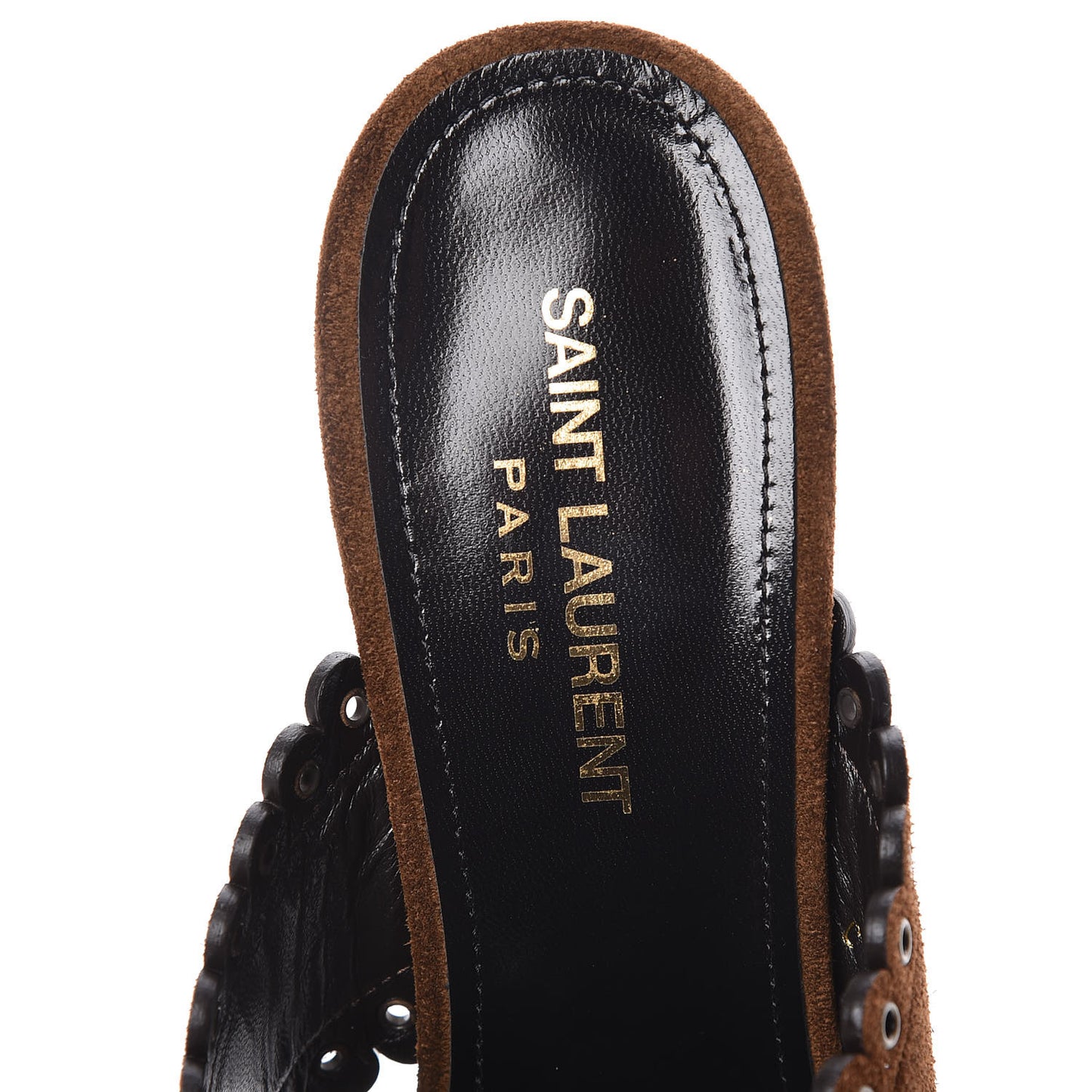 Suede Eyelet LouLou 70 Mules 38 Land