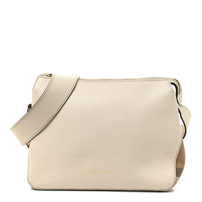 Burberry Soft Grain Calfskin House Check Small Helmsley Crossbody Limestone 1 of 22
