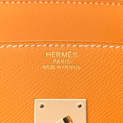 Hermes Epsom Candy Birkin 35 Jaune D'Or Feu 6 of 12