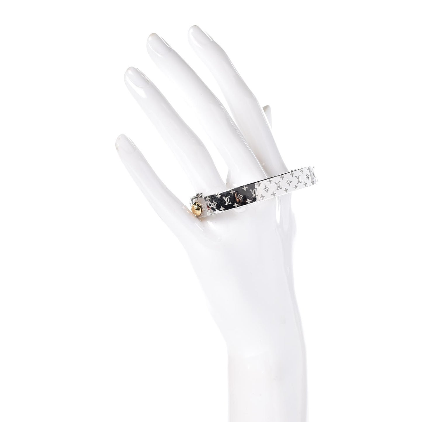 Palladium Monogram Nanogram Cuff M