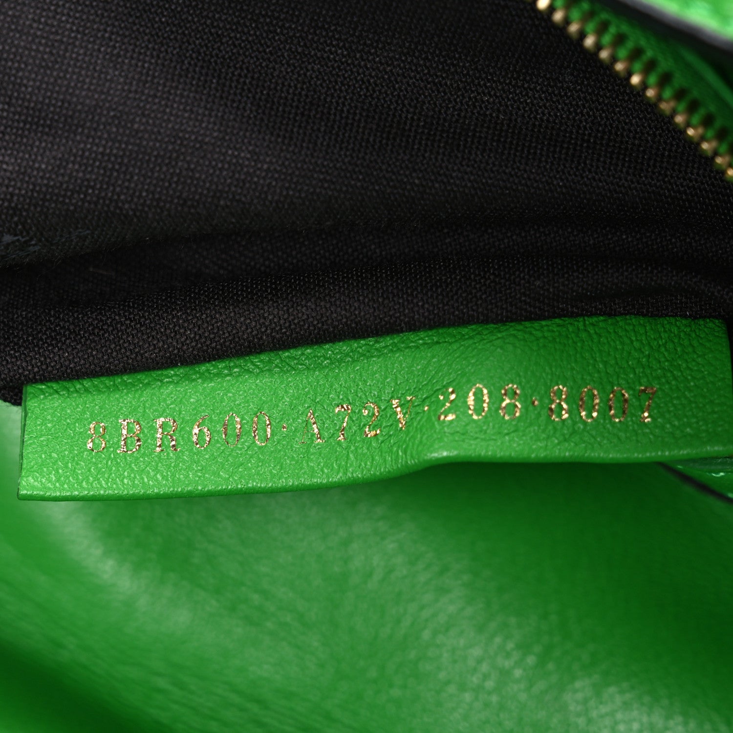 Fendi Nappa FF 1974 Embossed Baguette Tomatillo 7 of 11