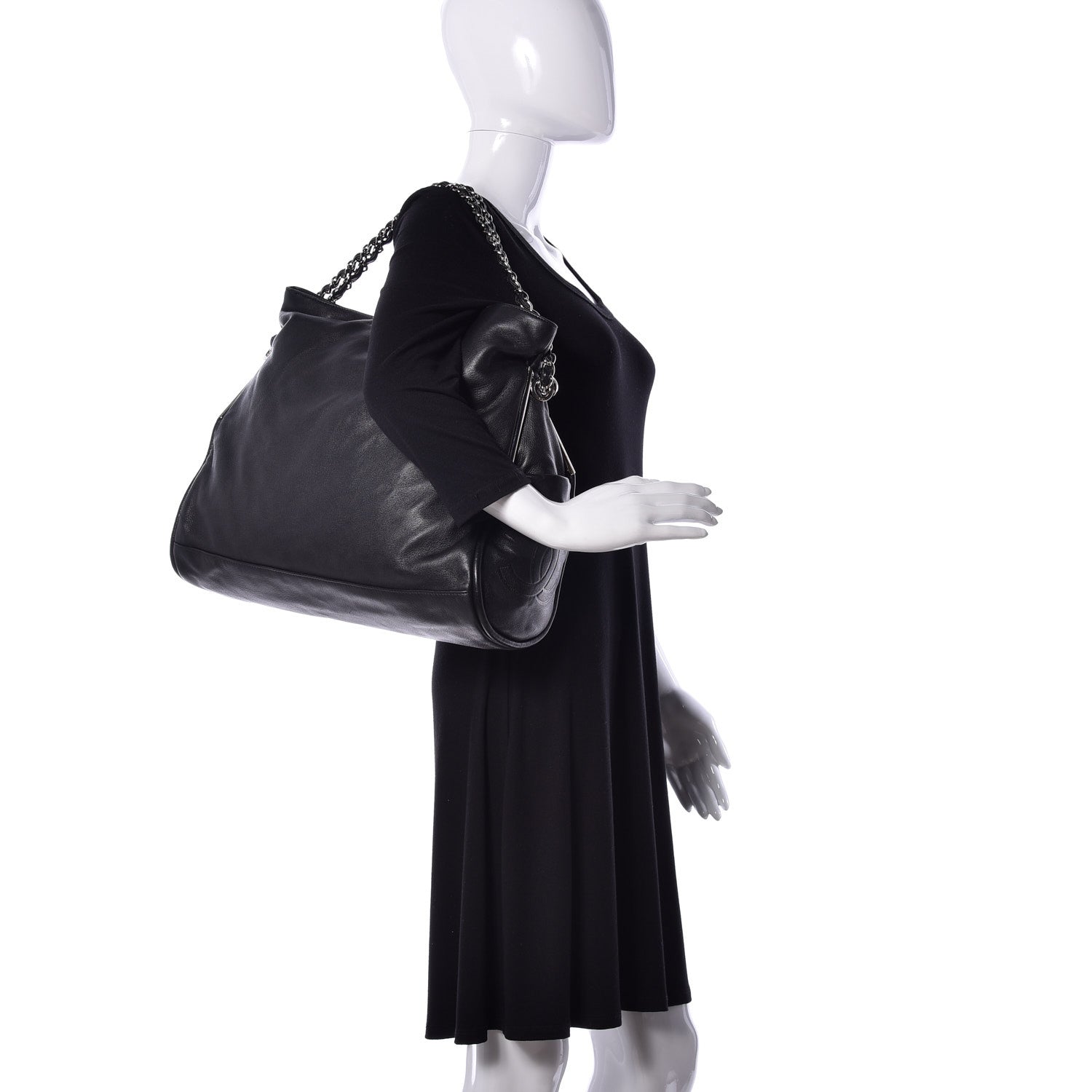 Chanel Lambskin Large Ultimate Soft Tote Black 2 of 9