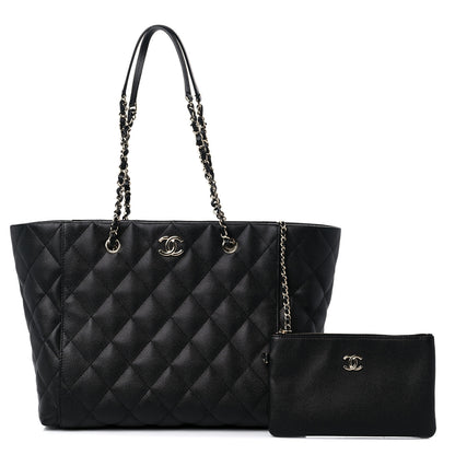 Chanel Caviar Quilted Large Shopping Tote Black 1 of 10