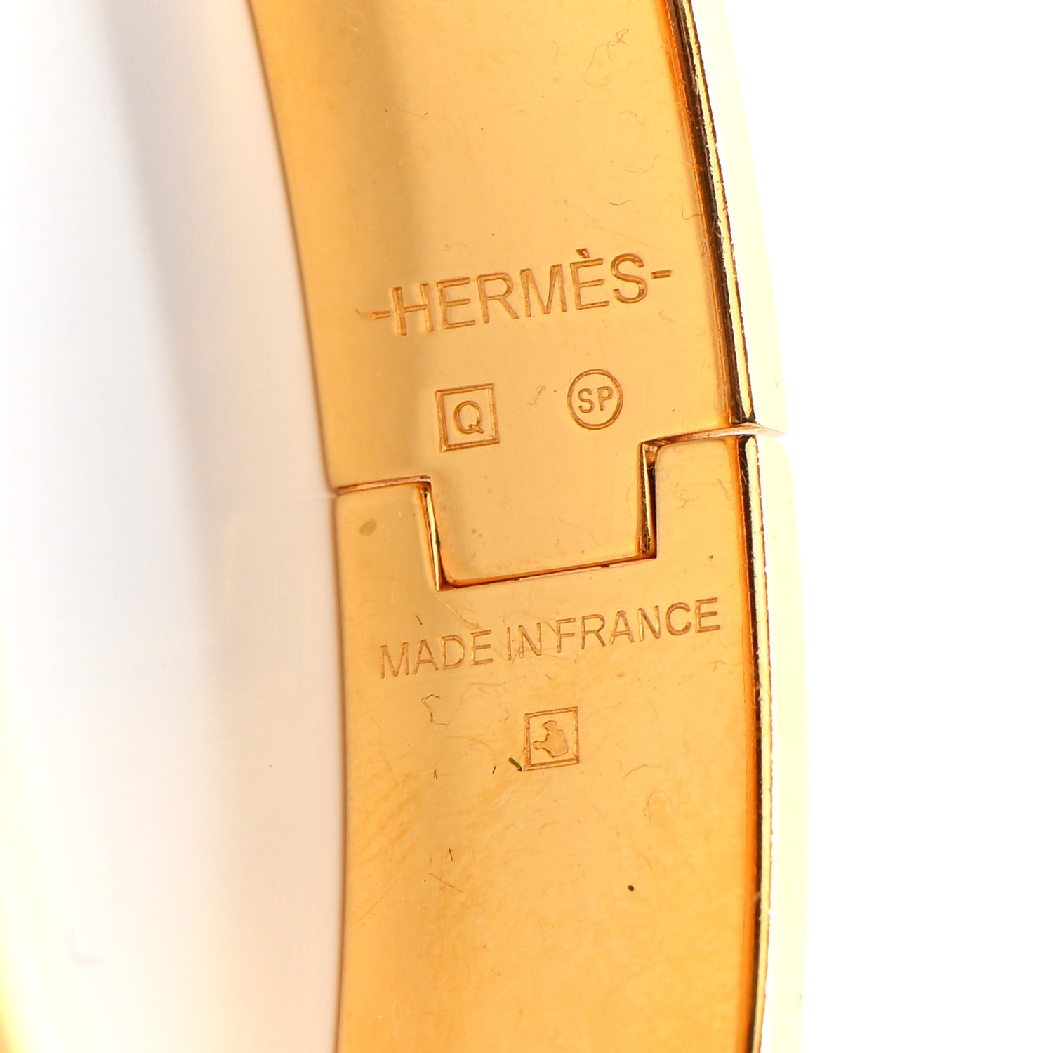 Hermes Enamel Narrow Clic Clac H Bracelet PM Orange 4 of 4