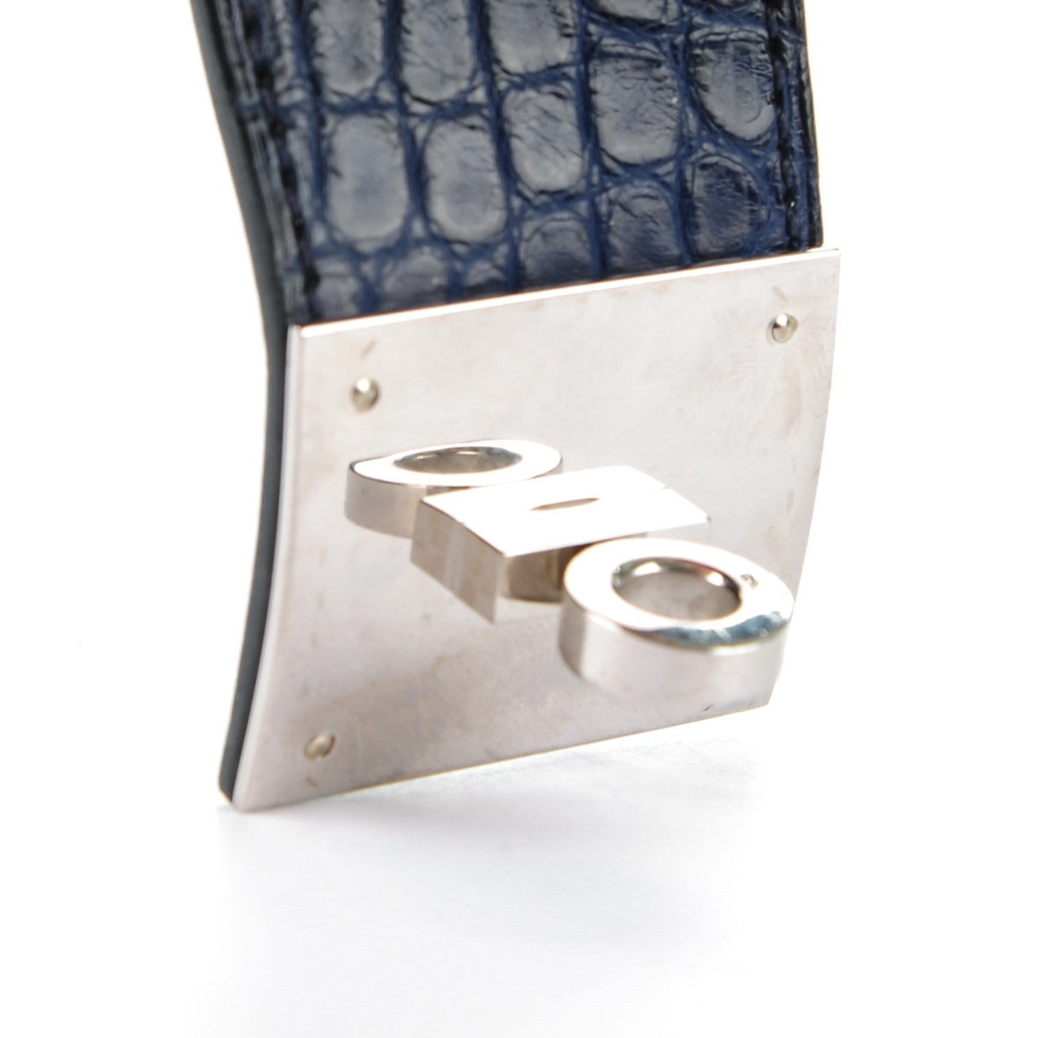Hermes Matte Alligator Kelly Dog Cuff Bleu De Malte 4 of 7