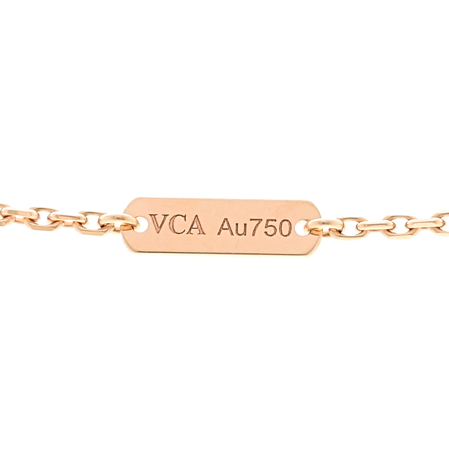 18K Yellow Gold Vintage Alhambra Pendant Necklace