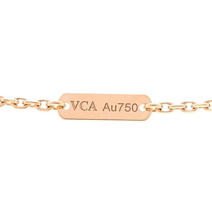 Van Cleef & Arpels 18K Yellow Gold Vintage Alhambra Pendant Necklace 4 of 6