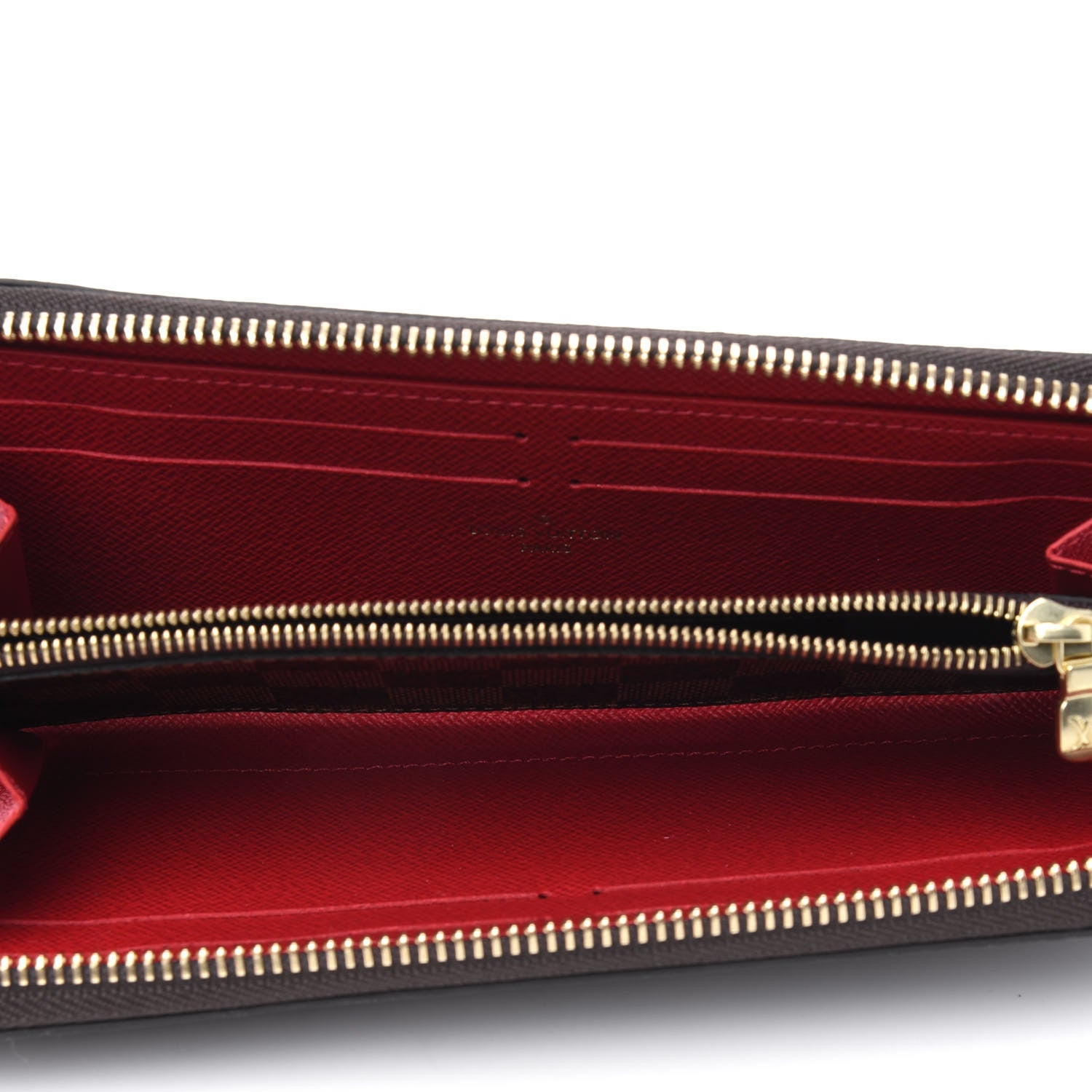 Louis Vuitton Damier Ebene Clemence Wallet Cherry 4 of 4