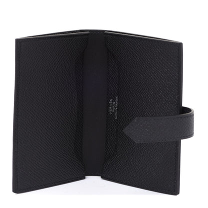 Hermes Epsom Monochrome Bearn Card Holder Wallet Black 5 of 7