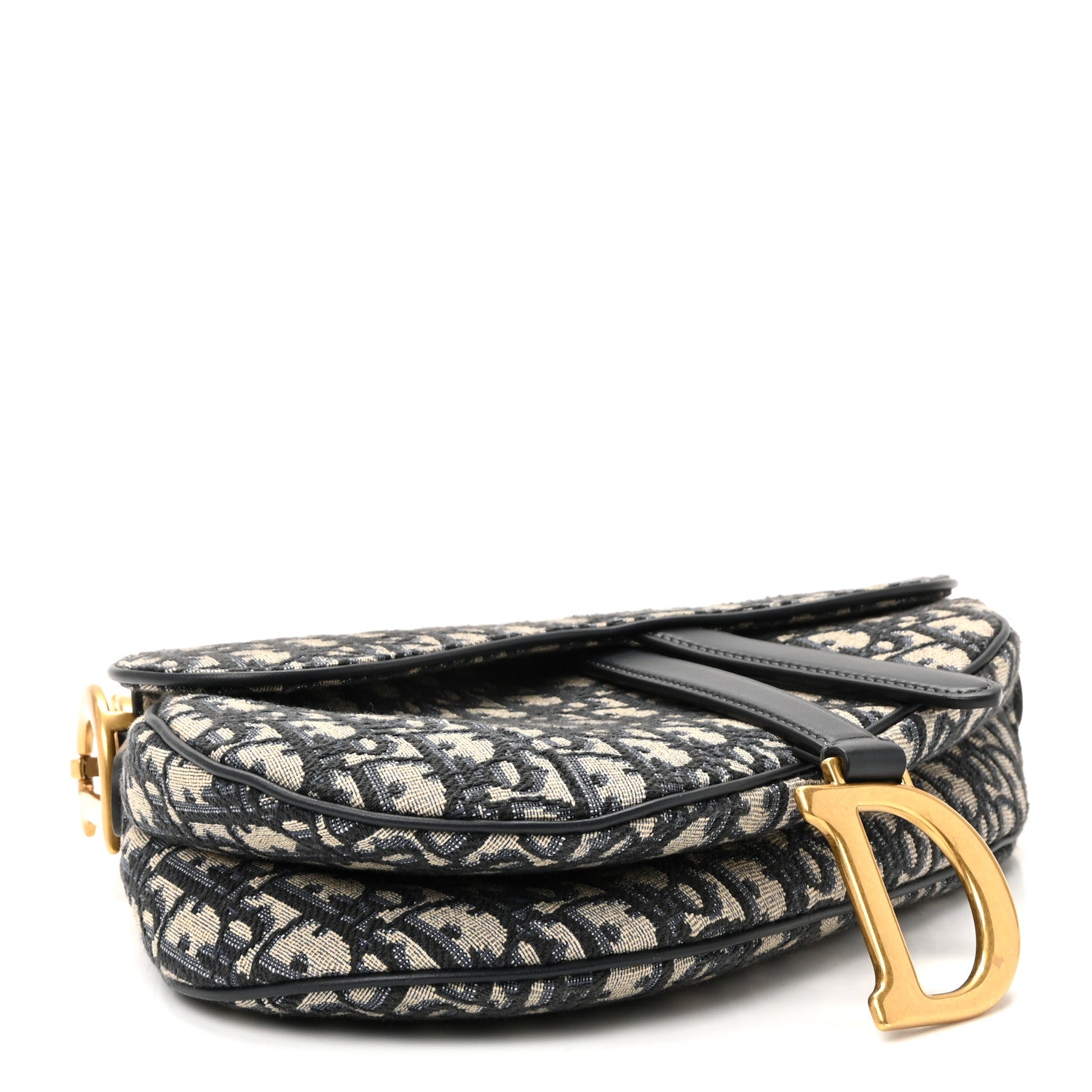 DIOR ディオール Oblique Saddle Shoulder bag M0447CTZQ オブリーク サドル ショルダーバッグ ネイビー Christian Dior Oblique Saddle Bag Blue 1821676 – FASHIONPHILE