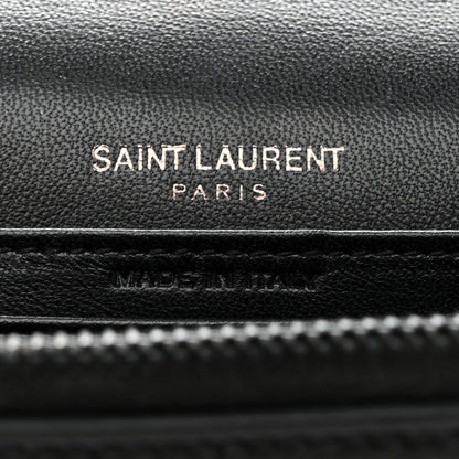 Saint Laurent Ayers Monogram Toy Kate Strap Wallet Black Red 6 of 8