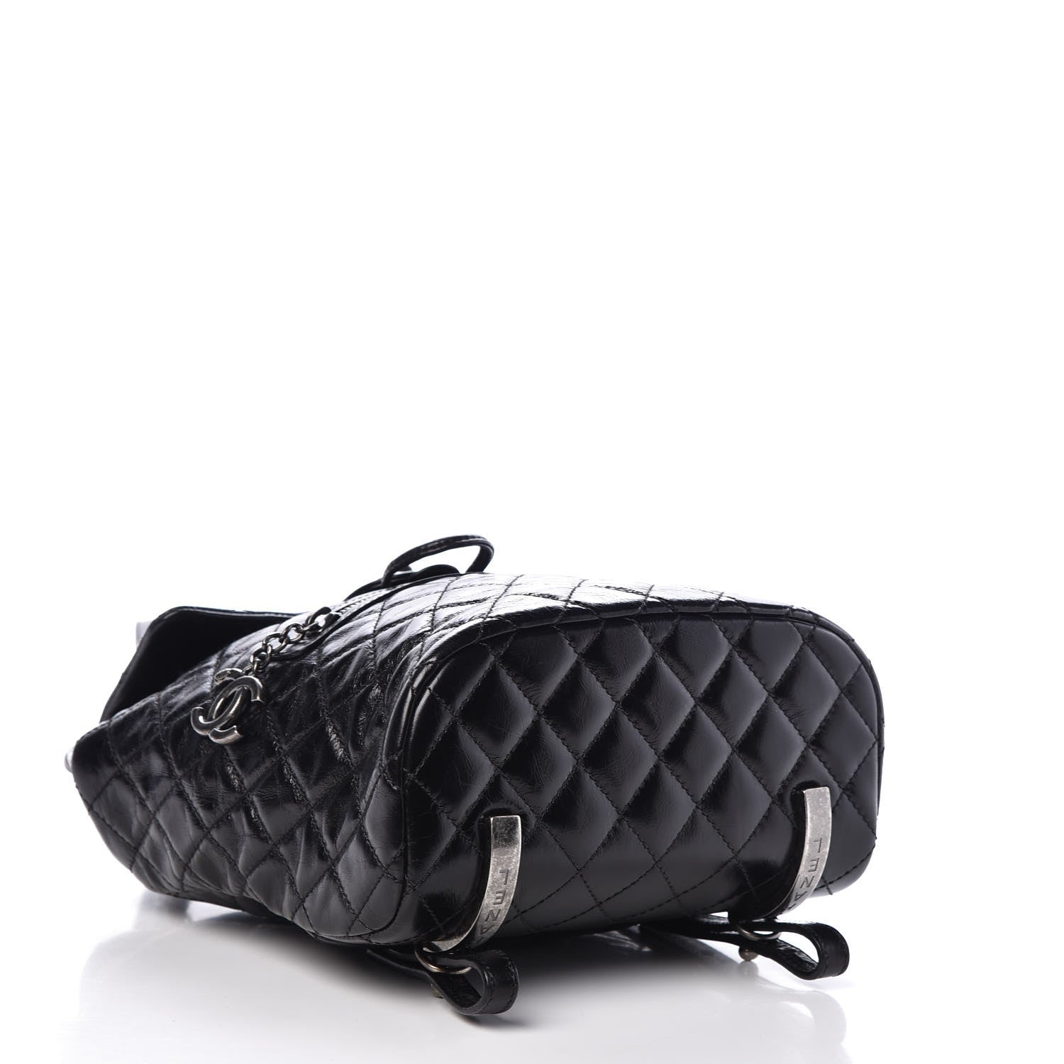 Chanel Glazed Calfskin Quilted Small Salzburg Mountain Backpack Black 4 of 7