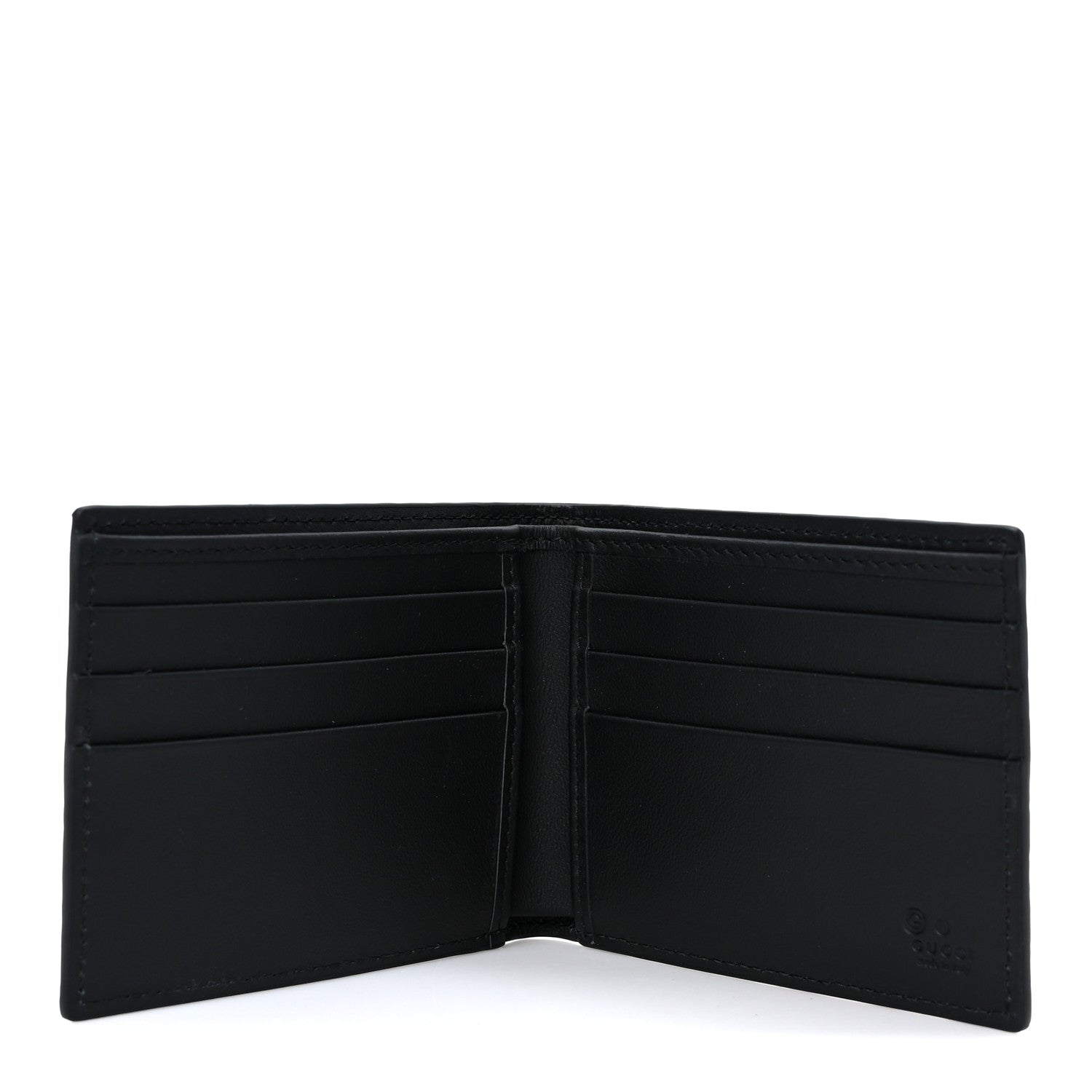 Gucci Micoguccissima Bi-Fold Wallet Black 6 of 9