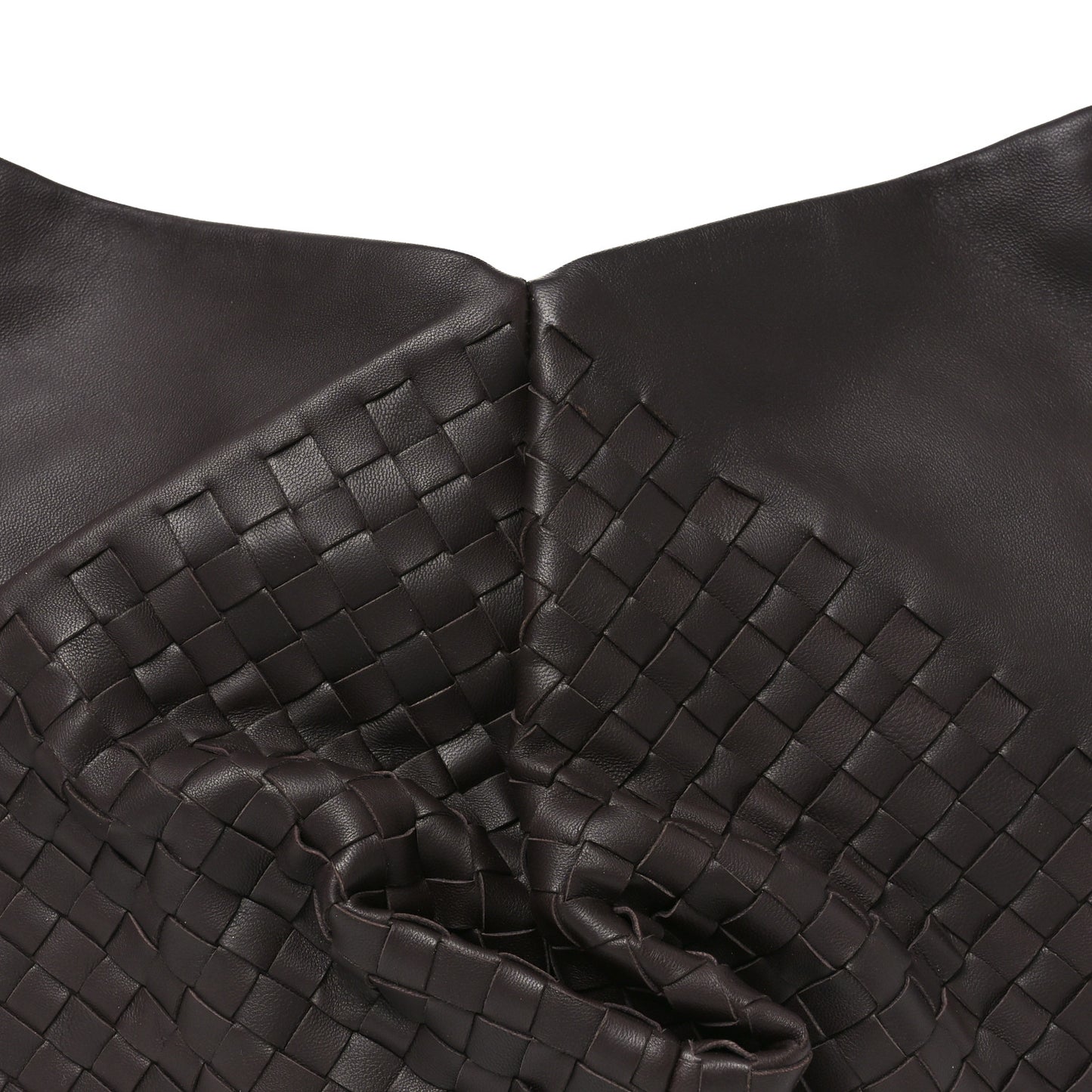 Intrecciato Nappa Aquilone Fortune Cookie Hobo Ebano