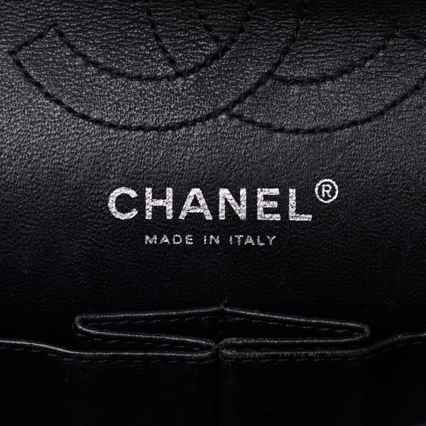 Crinkled Patent Quilted 2.55 Reissue Mini Flap Black