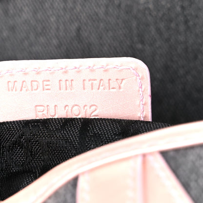Christian Dior Patent Denim Jeans Saddle Bag Grey Pink 7 of 14