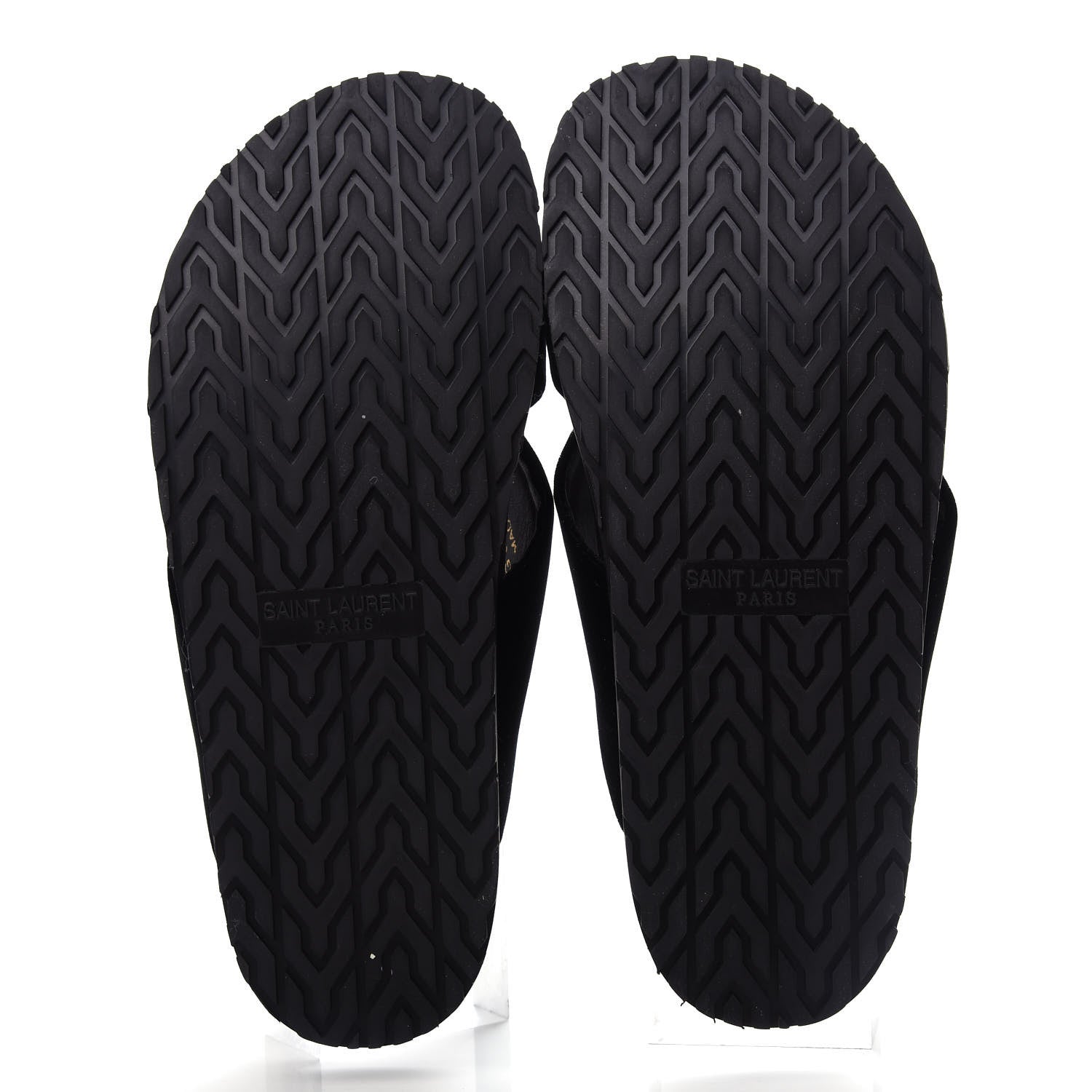 Saint Laurent Velluto Master Jimmy Joan Cross Slides 39.5 Black 6 of 10