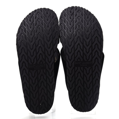 Saint Laurent Velluto Master Jimmy Joan Cross Slides 39.5 Black 6 of 10