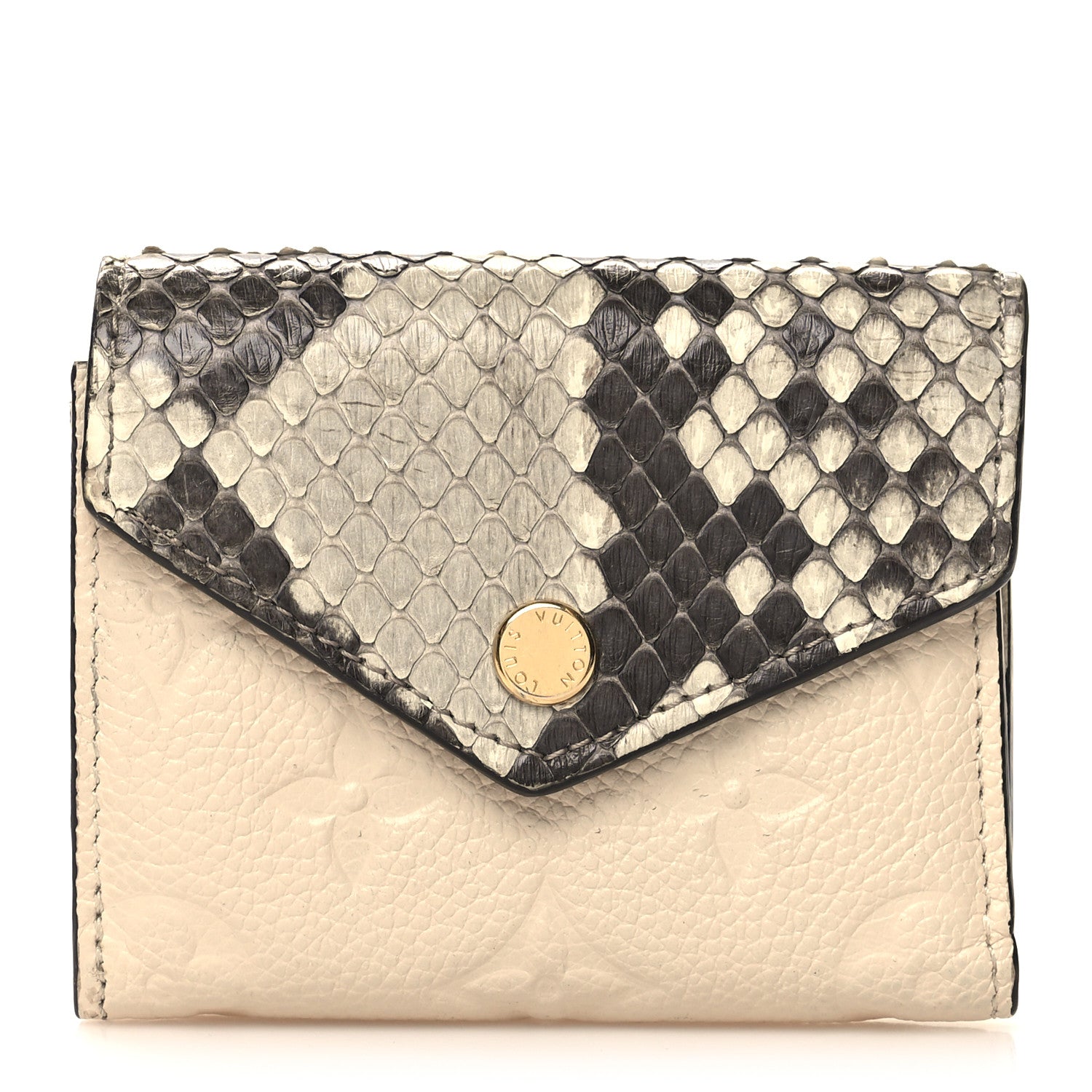 Louis Vuitton Snakeskin Empreinte Zoe Wallet Creme 1 of 10